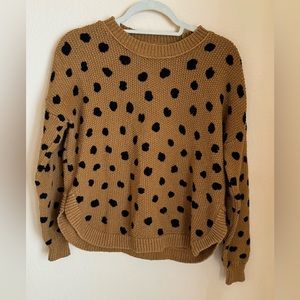 Madewell Painted Spots Pull Over Sweater Size Small